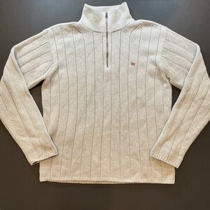 Polo Jeans Co. Ralph Lauren ribbed cotton quarter-zip sweater medium